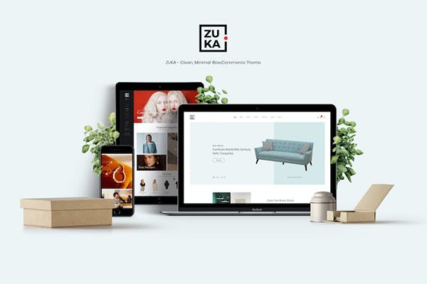 Thème WooCommerce propre et minimal - Zuka