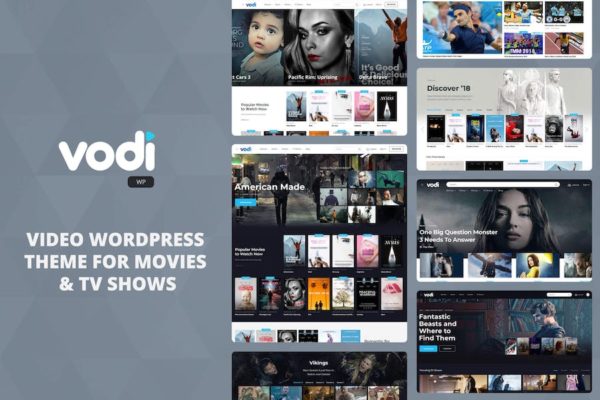 Thème WordPress vidéo pour films et séries TV - Vodi