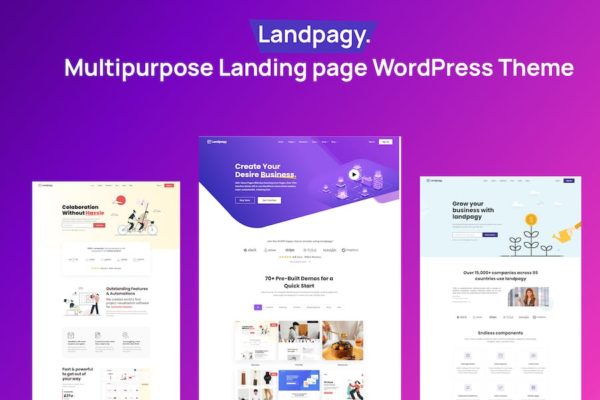 Thème WordPress Saas Landing - Landpagy