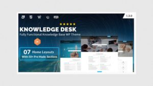 Thème WordPress de la base de connaissances - Knowledgedesk