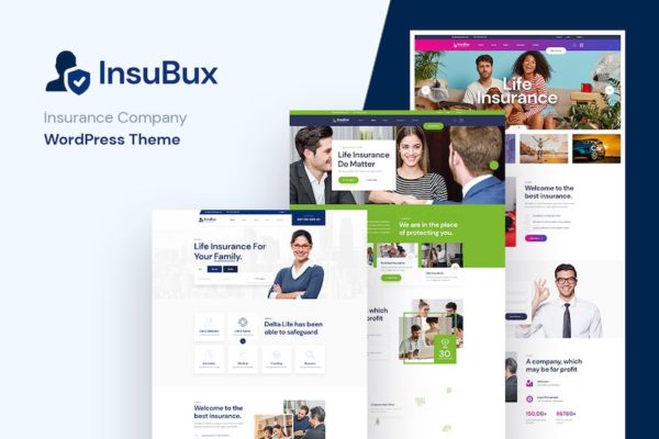 Thème WordPress pour compagnies d'assurance - Insubux