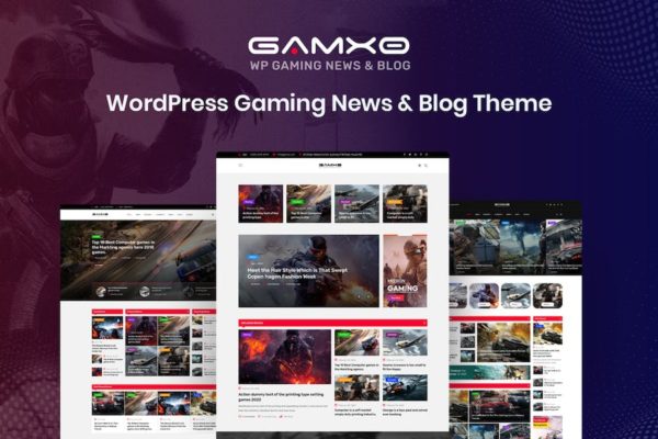 Thème de blog et d'actualités sur les jeux WordPress - Gamxo