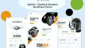 Thème WordPress « Organisme de bienfaisance et don » - Gainioz