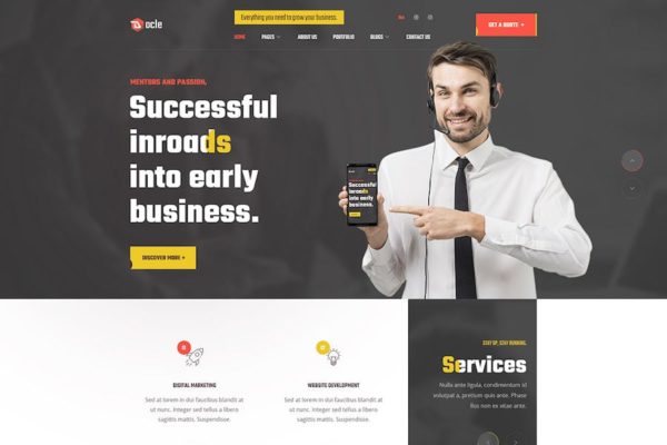 thème WordPress pour les services d'agence numérique - Docle