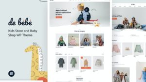 Thème Boutique pour bébés et enfants Elementor Pro - Debebe