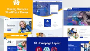 Thème WordPress pour services de nettoyage - Cleanu