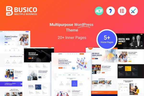 Thème WordPress polyvalent pour les entreprises - Busico