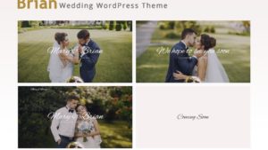 Thème WordPress de mariage - Brian