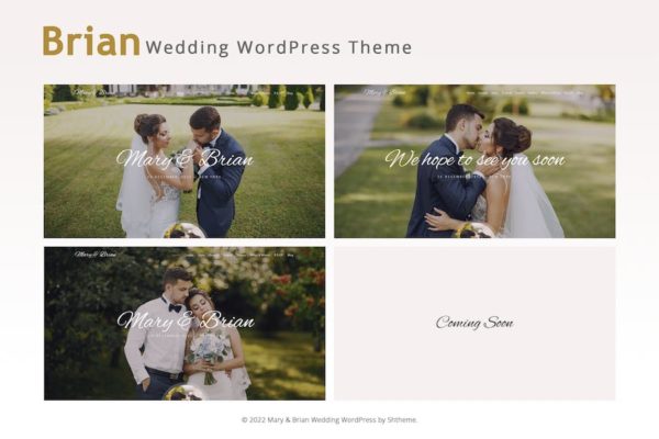 Thème WordPress de mariage - Brian