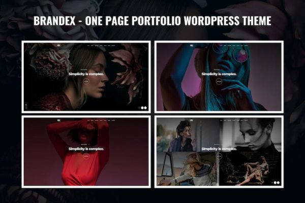 Thème WordPress de Réalisations d'une page - Brandex