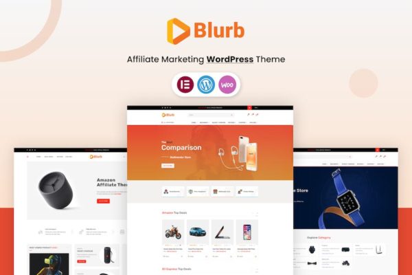 Thème WordPress pour le marketing d'affiliation - Blurb