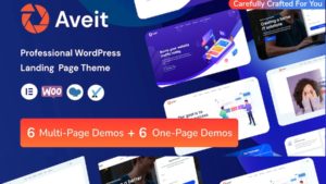 Thème WordPress pour page de destination Elementor - Aveti