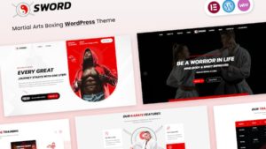 Thème WordPress pour arts martiaux et boxe - Sword