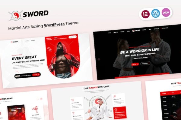Thème WordPress pour arts martiaux et boxe - Sword