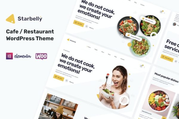 Thème WordPress pour restaurants Elementor - Starbelly