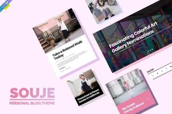 Thème de blog WordPress personnel - Souje