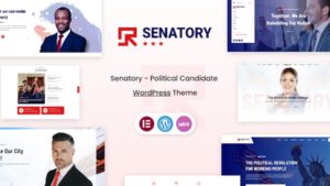 Thème WordPress pour candidats politiques - Senatory