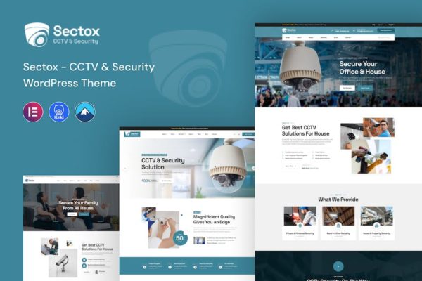 Thème WordPress de vidéosurveillance et de sécurité - Sectox