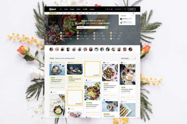 Thème WordPress de partage Communauté - Qefood