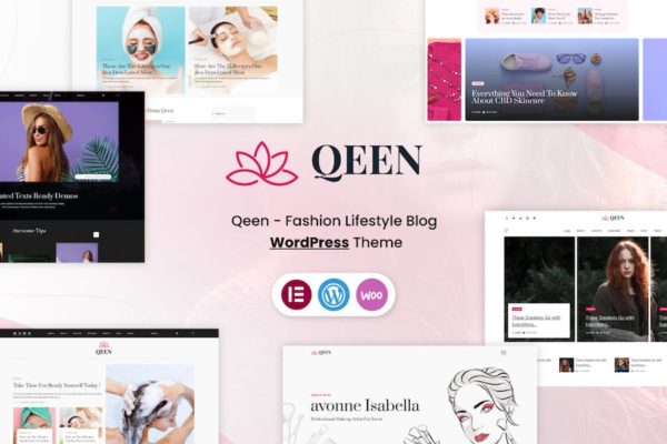 Thème WordPress pour blog de mode de vie - Qeen