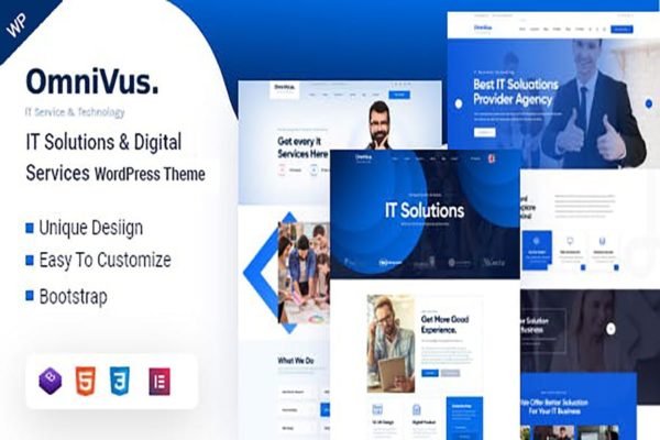 Thème WordPress pour solutions et services informatiques - Omnivus