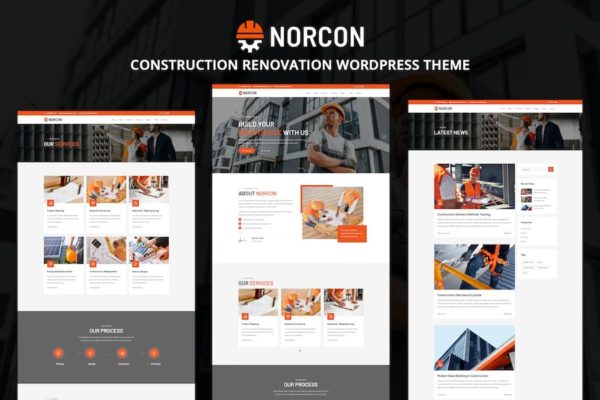 Thème WordPress pour travaux de rénovation - Norçon