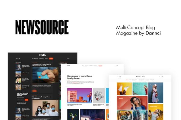 Thème Magazine de blog multi - Newsource
