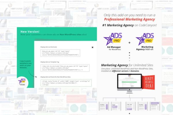 Module complémentaire Ads Pro MA Agence de marketing WordPress