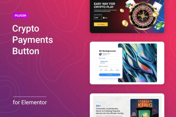 Bouton de paiement Crypto pour Elementor