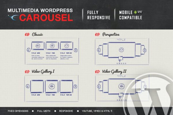 Plugiciels WordPress Carrousel réactif multimédia