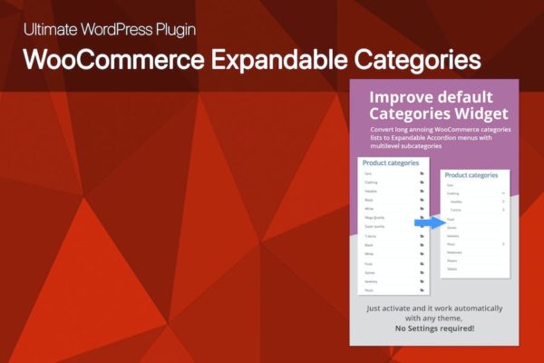 Catégories extensibles WooCommerce Ultimate
