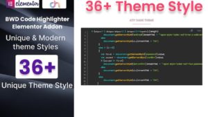 Code Highlighter Addon for Elementor