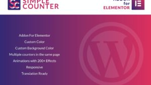 Compteur simple pour Elementor WordPress Plugiciels