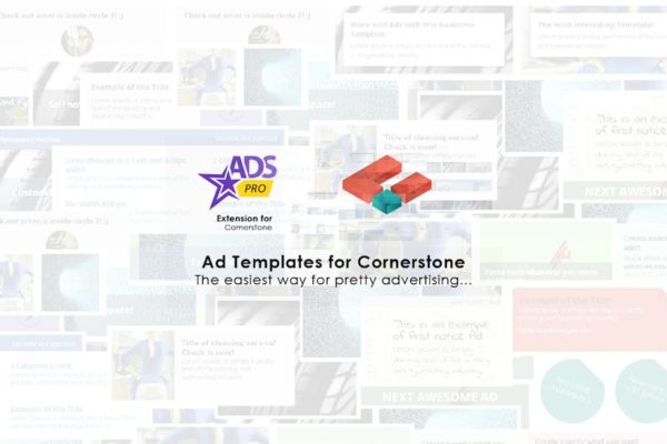 Modèles de publicités Cornerstone Extension