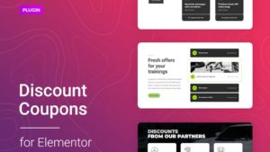 Coupons de réduction pour Elementor