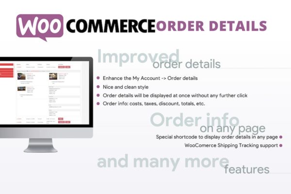 Détails de la commande WooCommerce