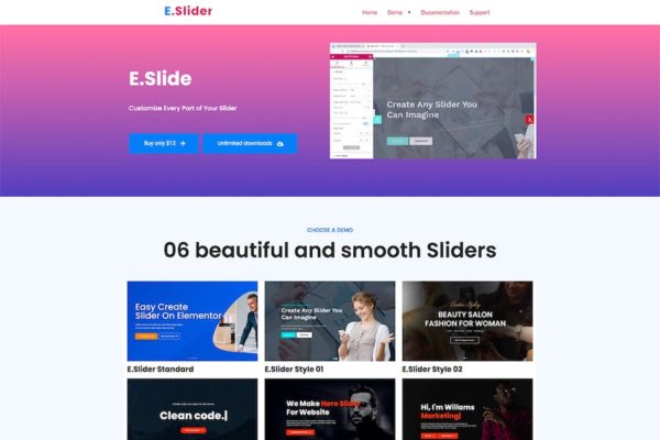 Widget Elementor Slider Addons