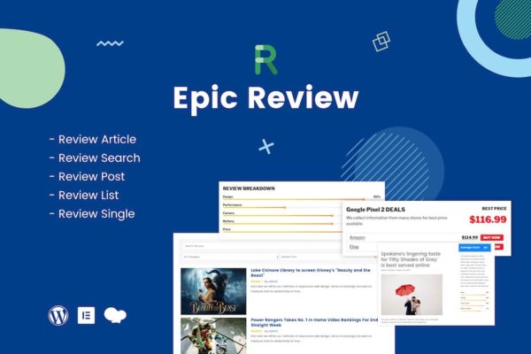 Plugiciels WordPress Epic Review