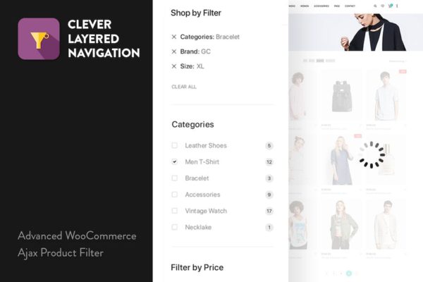 Filtre de produit Ajax WooCommerce intelligent