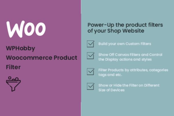 Filtre de produits WooCommerce avancé