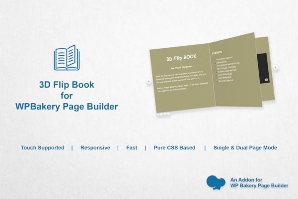 Flipbook 3D pour WPBakery Page Builder