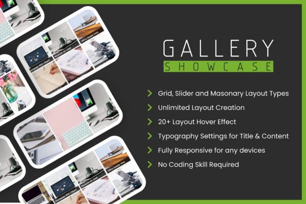Galerie Showcase Pro pour WordPress