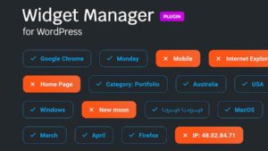 Gestionnaire de widgets pour WordPress