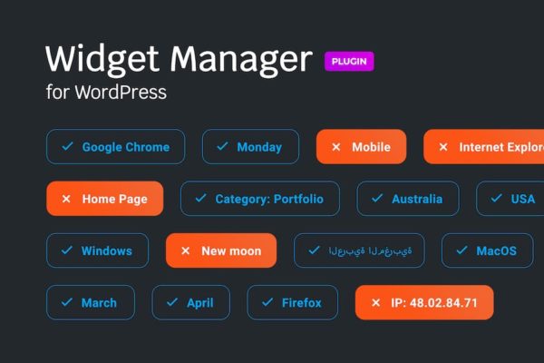 Gestionnaire de widgets pour WordPress