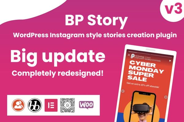 BP Story Histoires de style Instagram pour WordPress