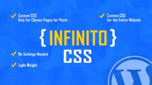 CSS personnalisé pour les pages et les articles choisis INFINITO