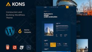 Thème WordPress pour la construction Kons