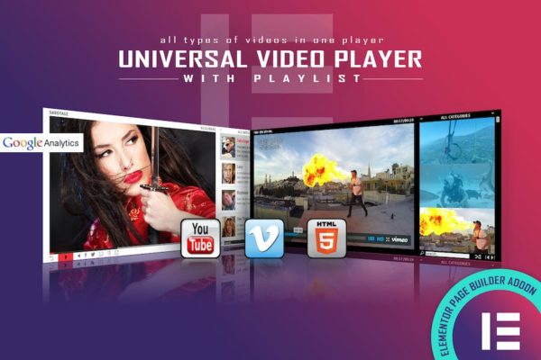 Elementor Widget Lecteur vidéo universel