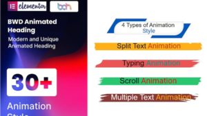 Module complémentaire BWD Animated Heading pour Elementor