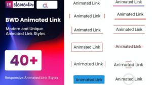 Module complémentaire BWD Animated Link pour Elementor